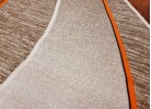 Мокетен килим ERIKA 8012 beige/orange елипса